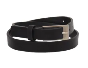 18mm |Thin Matte Black Belt