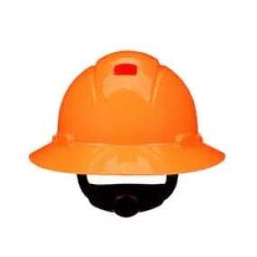 3M™ SecureFit™ Full Brim Hard Hat H-807SFR-UV, H-Vis Orange, 4-Point Pressure Diffusion Ratchet Suspension with UVicator, 20ea/CS