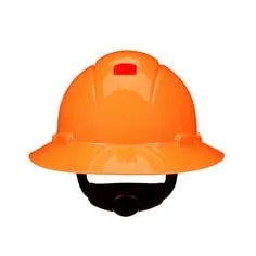 3M™ SecureFit™ Full Brim Hard Hat H-807SFR-UV, H-Vis Orange, 4-Point Pressure Diffusion Ratchet Suspension with UVicator, 20ea/CS