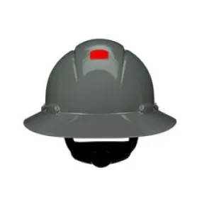 3M™ SecureFit™ Full Brim Hard Hat H-808SFR-UV, Grey, 4-Point Pressure Diffusion Ratchet Suspension, with UVicator, 20 ea/Case