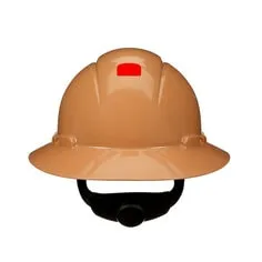 3M™ SecureFit™ Full Brim Hard Hat H-811SFR-UV, Tan 4-Point pressure Diffusion Ratchet Suspension, with Uvicator, 20 ea/Case