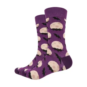 Bats Printed Crew Length Socks