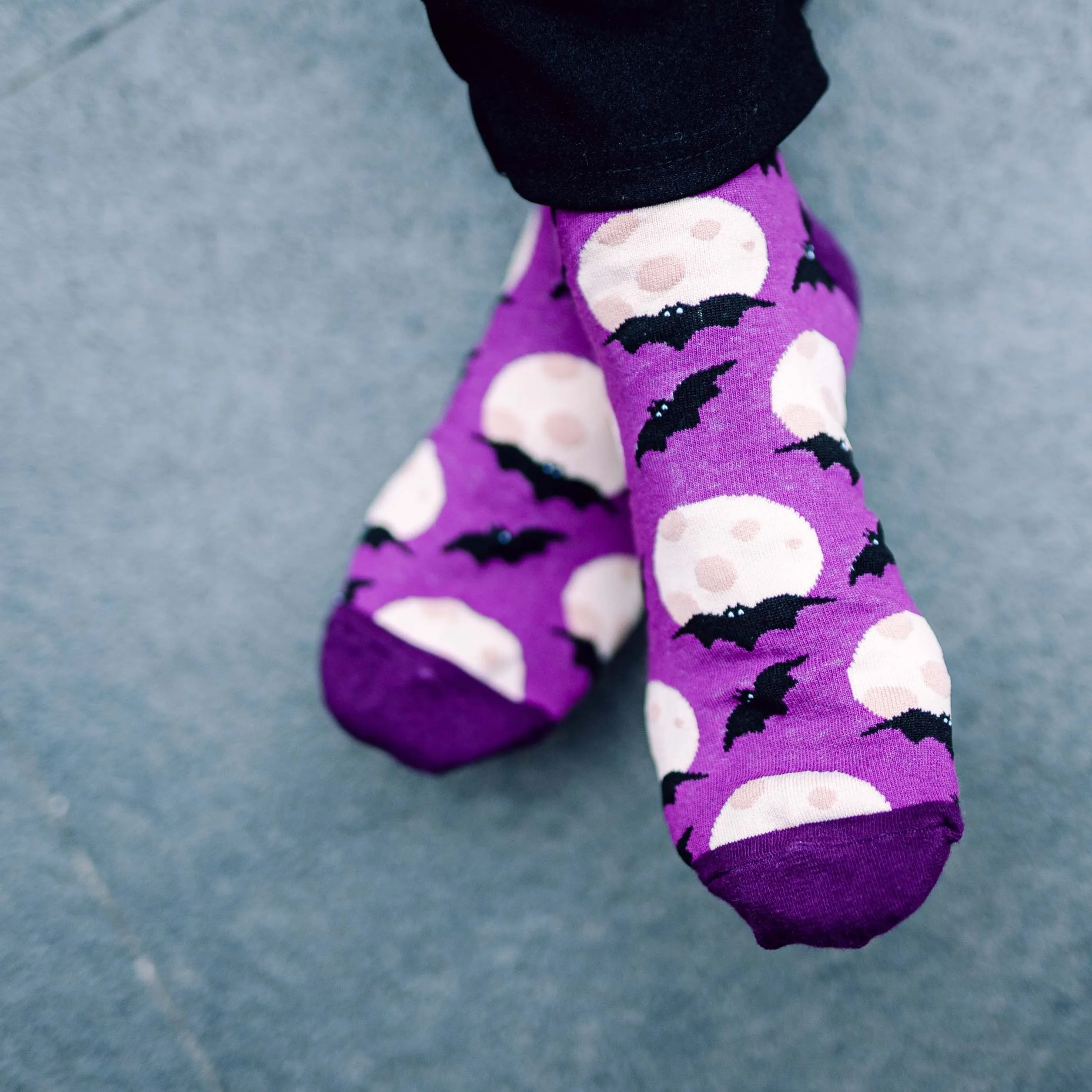 Bats Printed Crew Length Socks