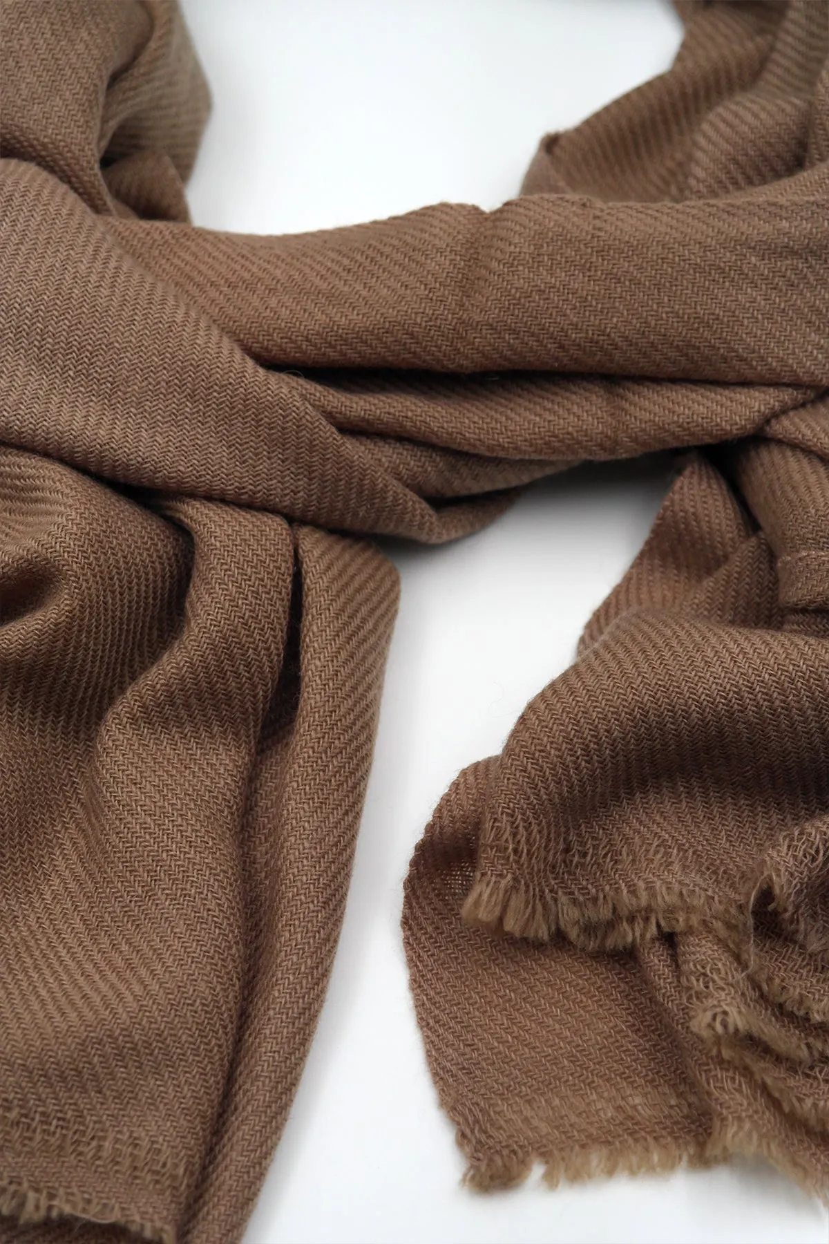 Brown Color Pure Pashmina Shawl