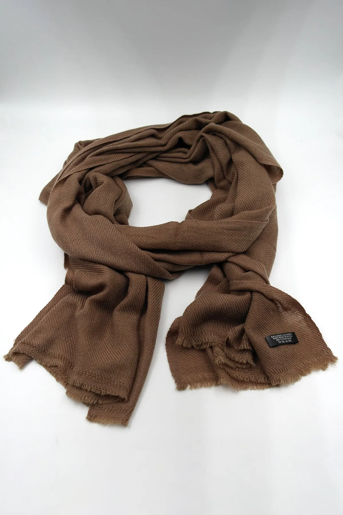 Brown Color Pure Pashmina Shawl