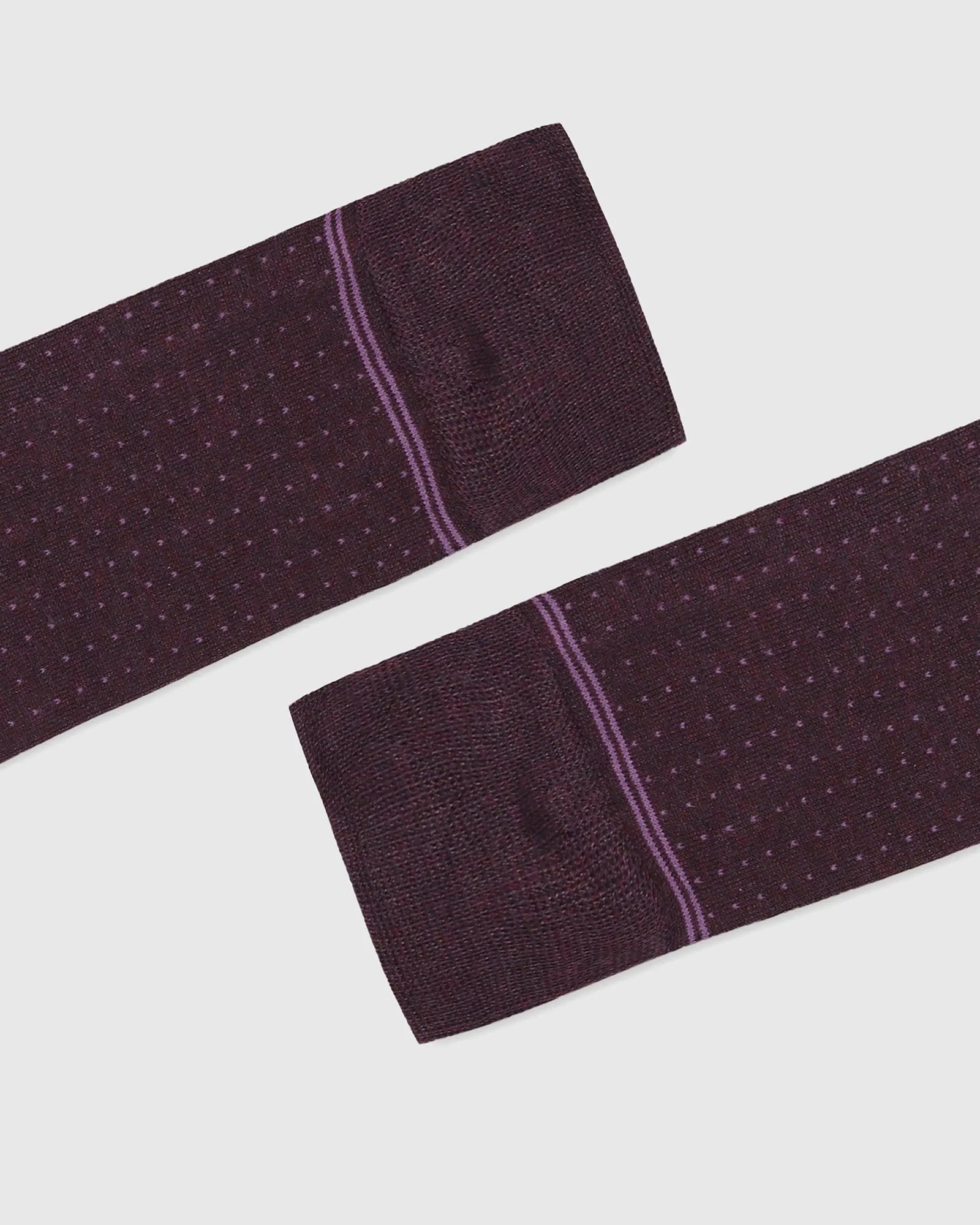 Cotton Purple Printed Socks - Qapis