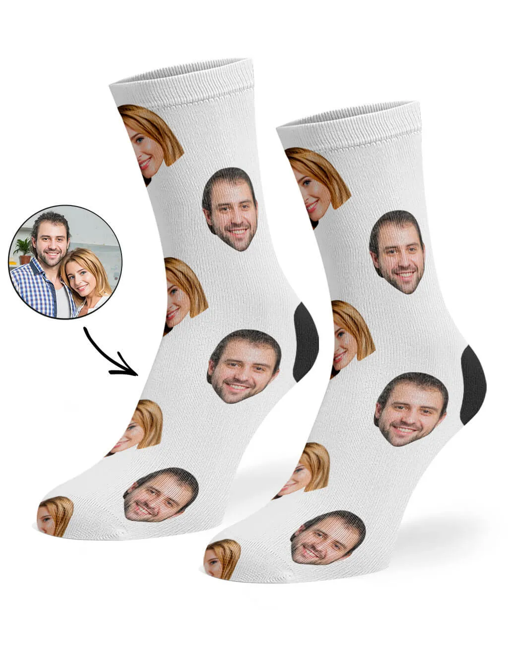 Couple Face Socks