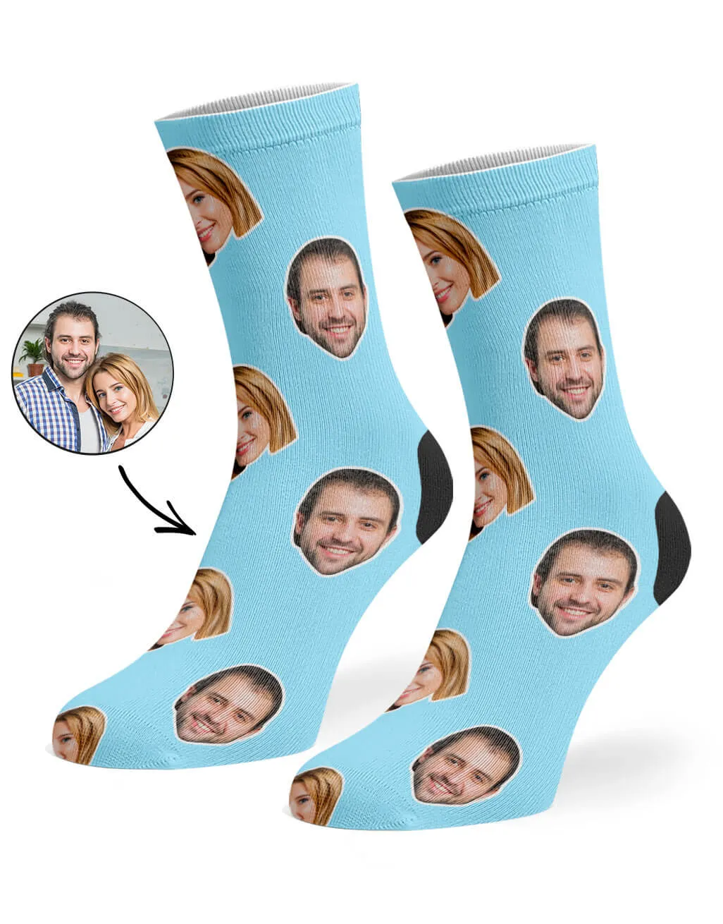 Couple Face Socks