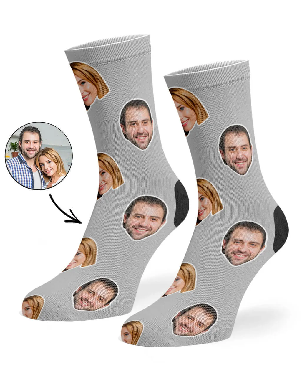 Couple Face Socks