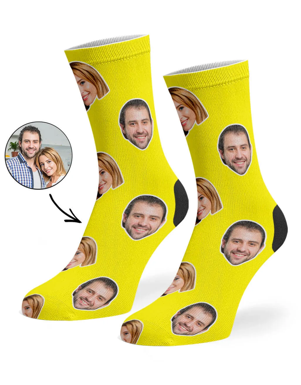 Couple Face Socks