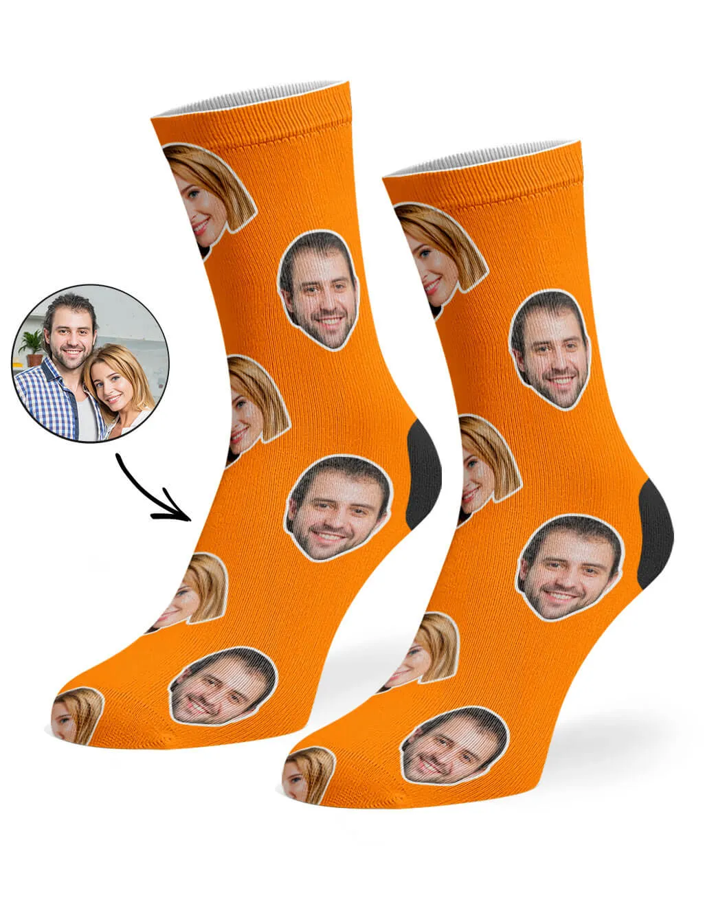 Couple Face Socks