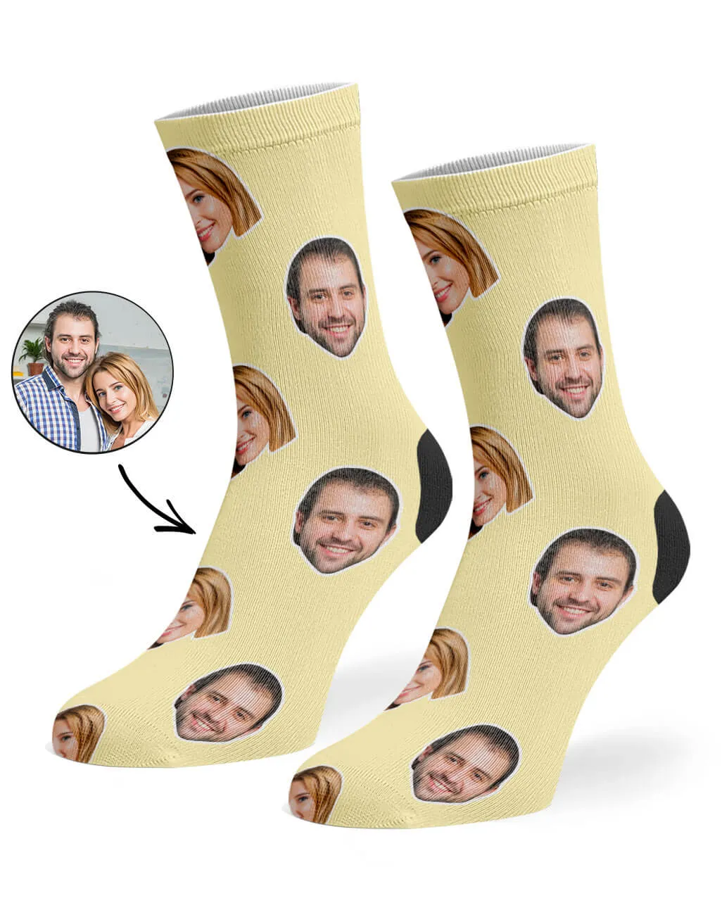 Couple Face Socks