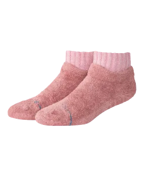 Cozy Slipper Socks in Dusty Rose