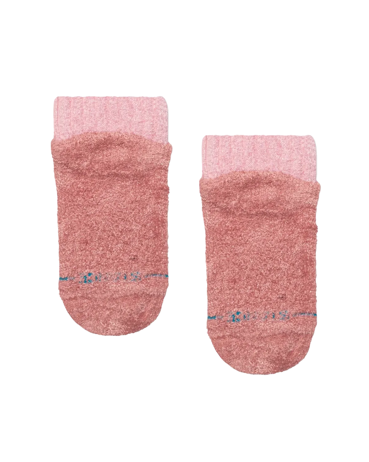 Cozy Slipper Socks in Dusty Rose