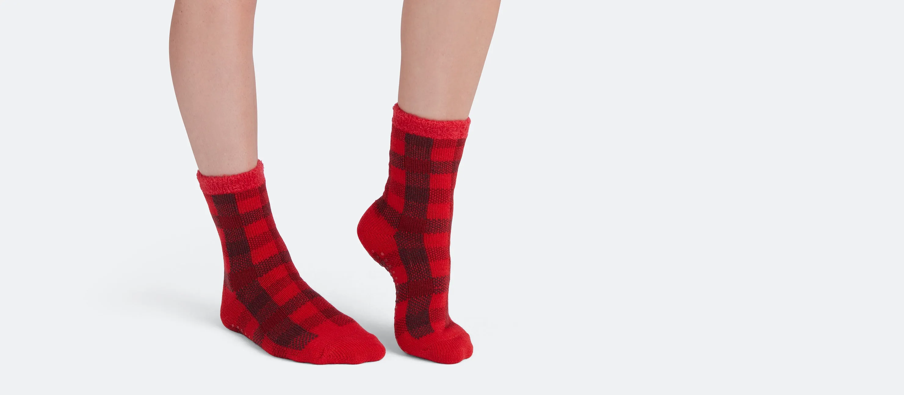 Cozy Sock | Crimson Plaid