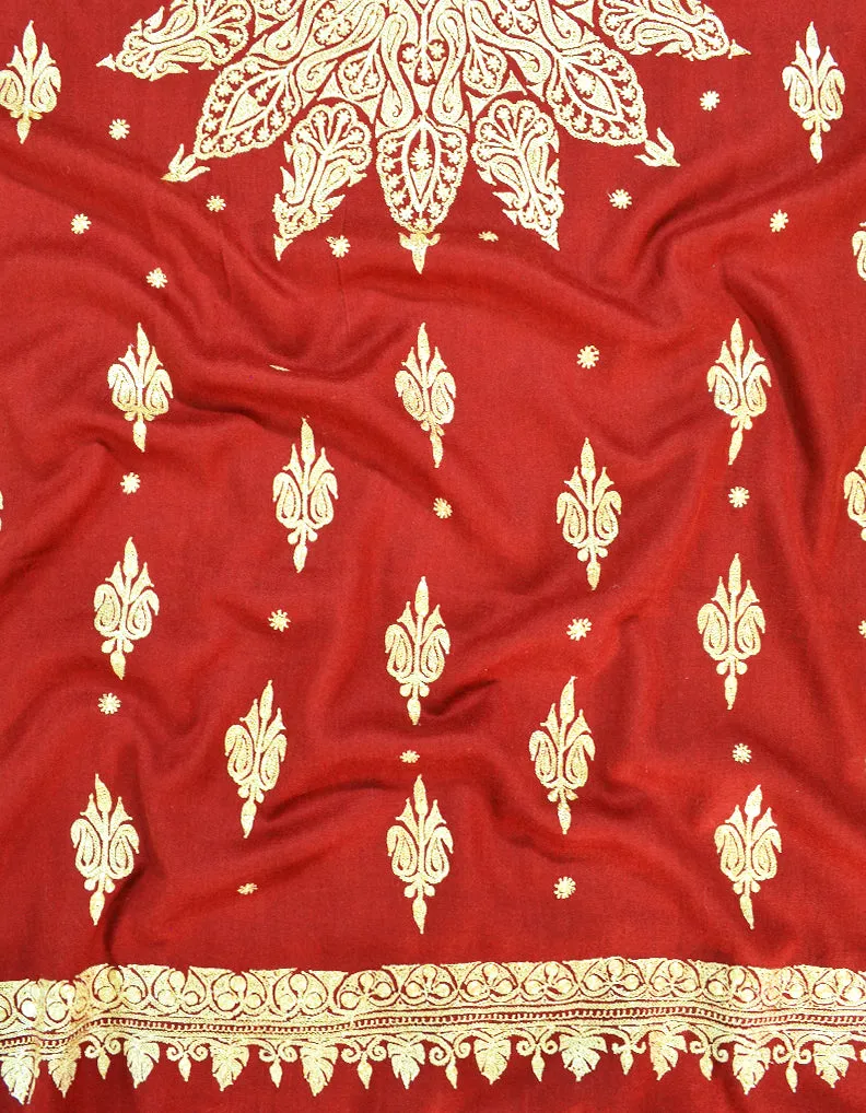 crimson tilla embroidery pashmina shawl 8370