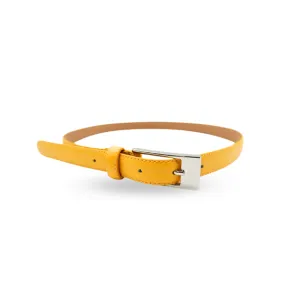 DEANEEN - Women's Yellow Genuine Leather Belt