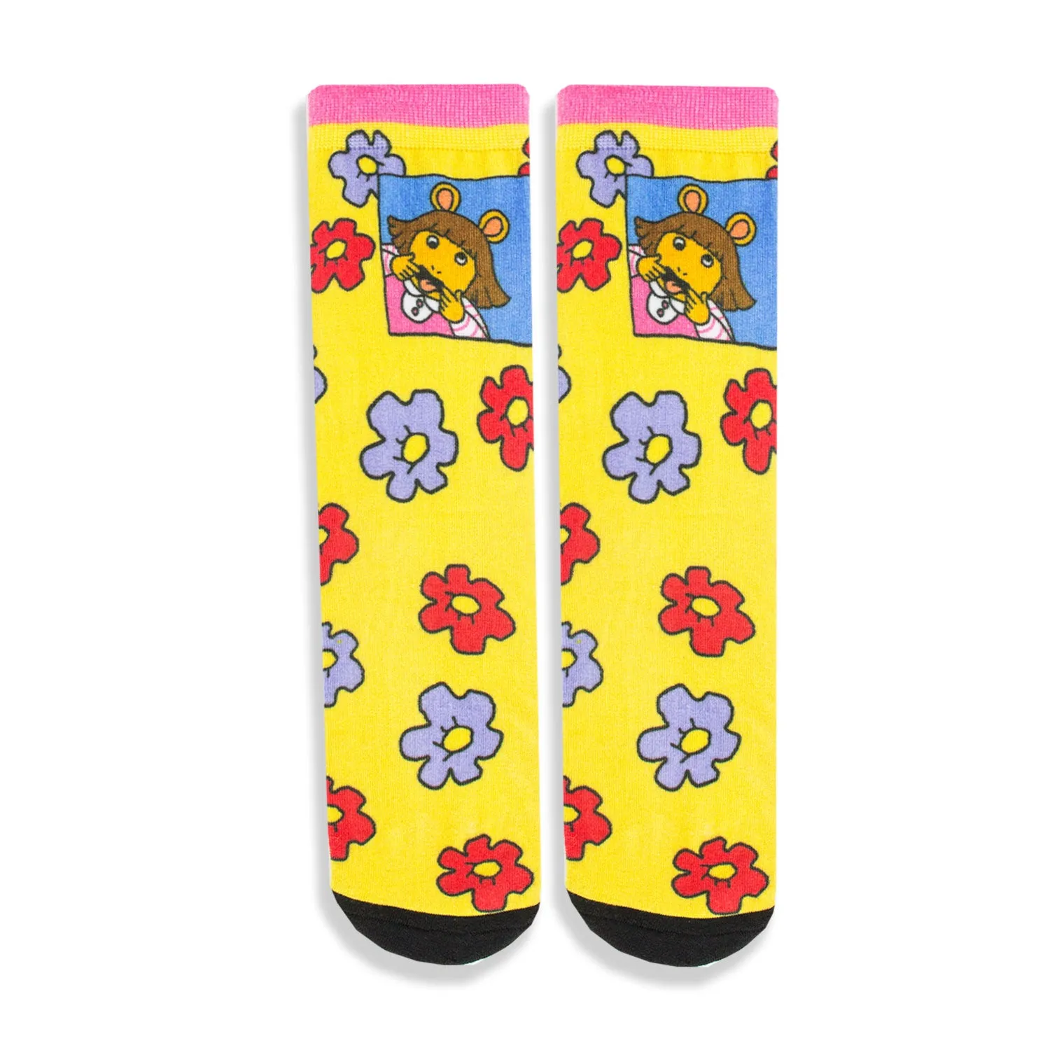 DW Floral Printed Crew Socks