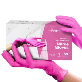 Fuchsia Disposable Nitrile Gloves