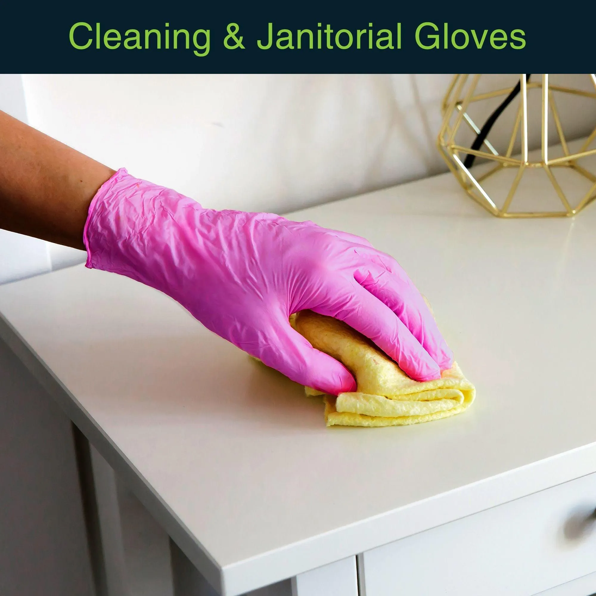 Fuchsia Disposable Nitrile Gloves