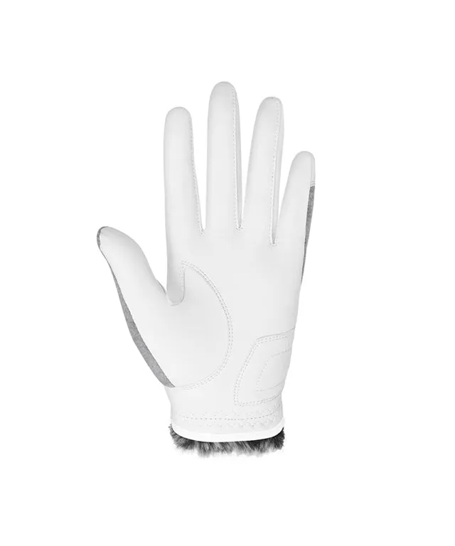 Gmax Sheep Skin Winter Golf Gloves For Women (Both Hands) - White