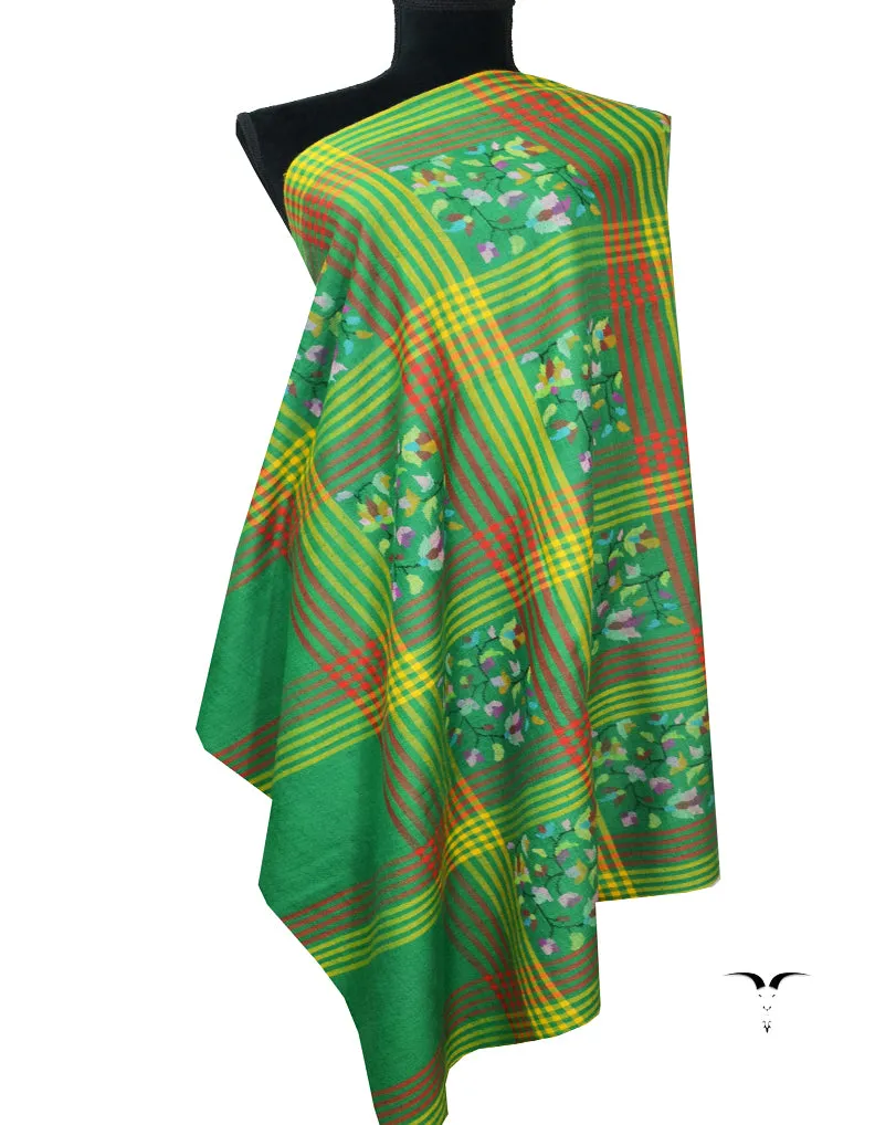 green Kani Pashmina Shawl 7770