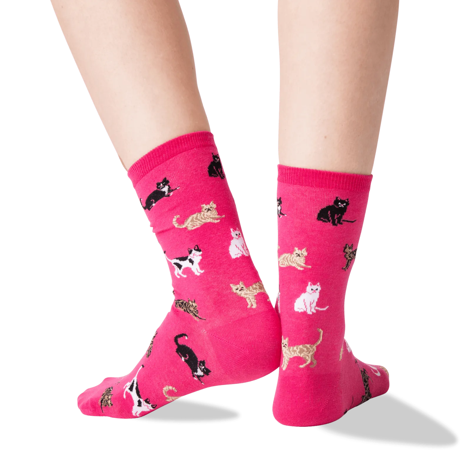 HOTSOX Women's Cats Crew Socks