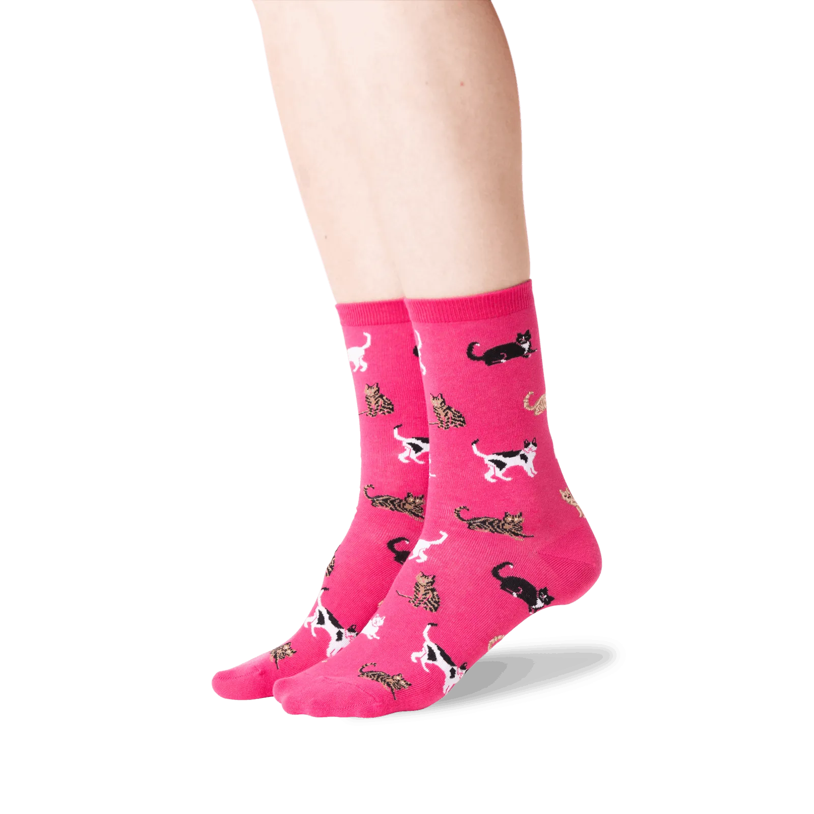 HOTSOX Women's Cats Crew Socks