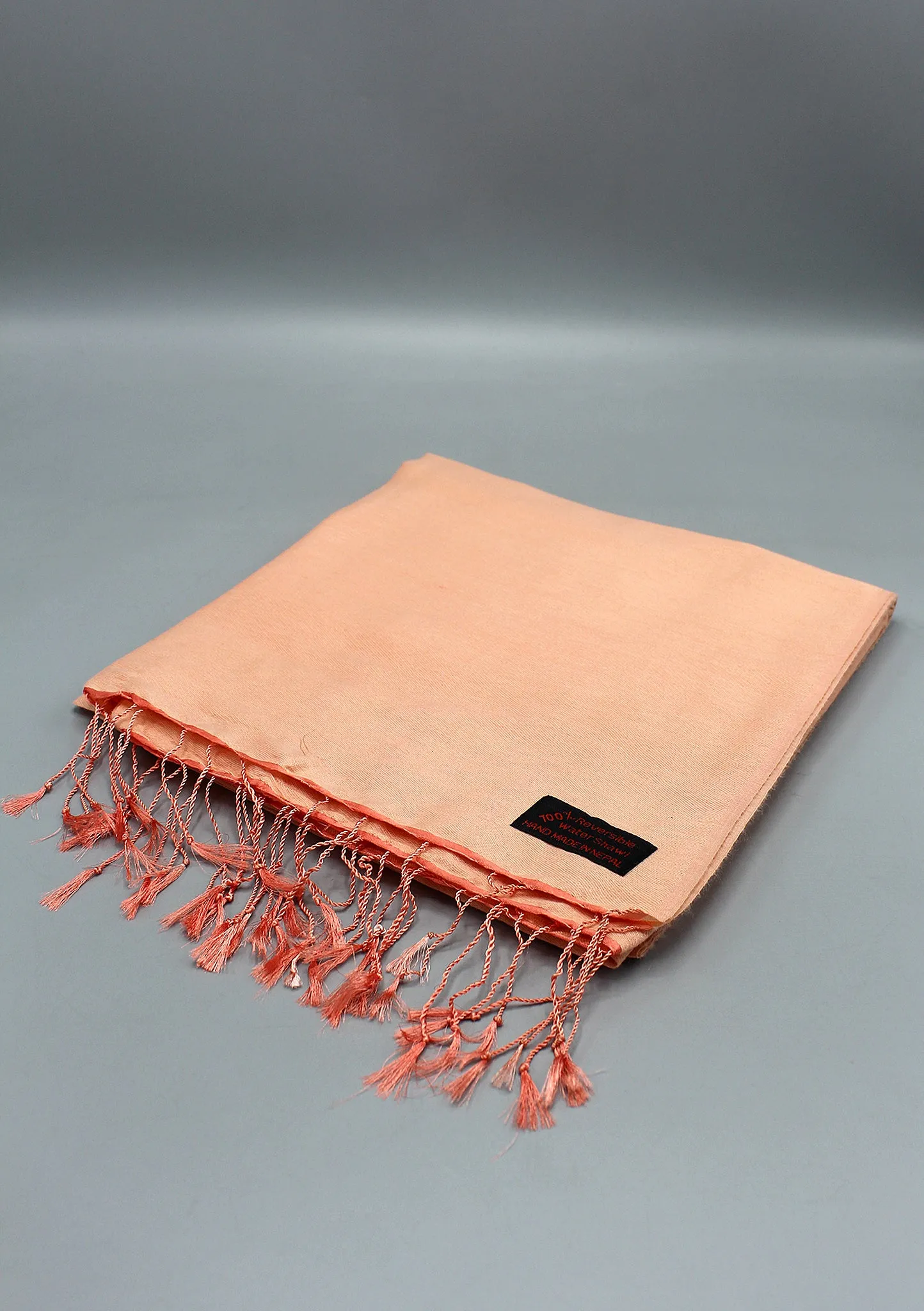 Light Peach Water Pashmina Shawl