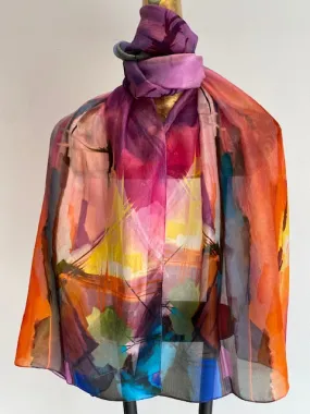 Light Silk Scarf -  Winter Sale 50% Off - At checkout use code Winter50%