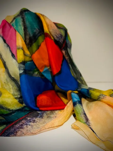 Light Silk Scarf -  Winter Sale 50% Off - At checkout use code Winter50%