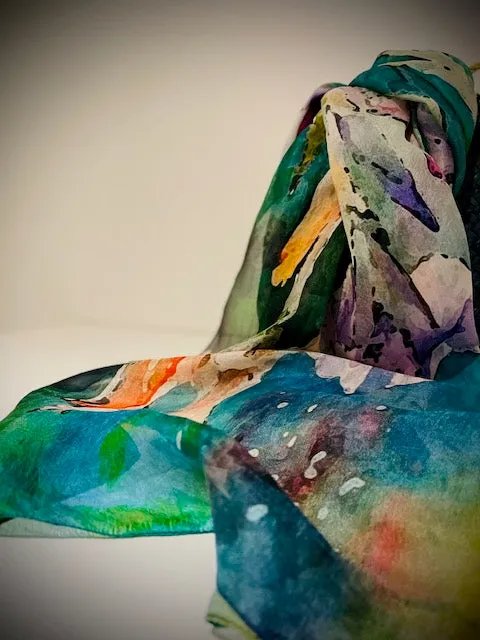 Light Silk Scarf -  Winter Sale 50% Off - At checkout use code Winter50%