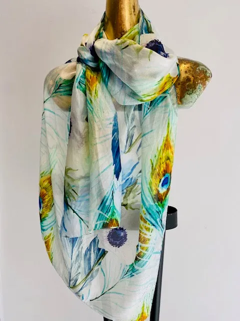 Light Silk Scarf -  Winter Sale 50% Off - At checkout use code Winter50%