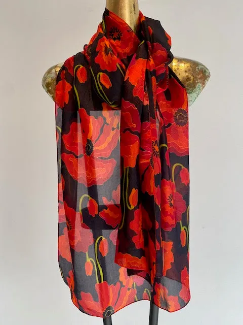 Light Silk Scarf -  Winter Sale 50% Off - At checkout use code Winter50%