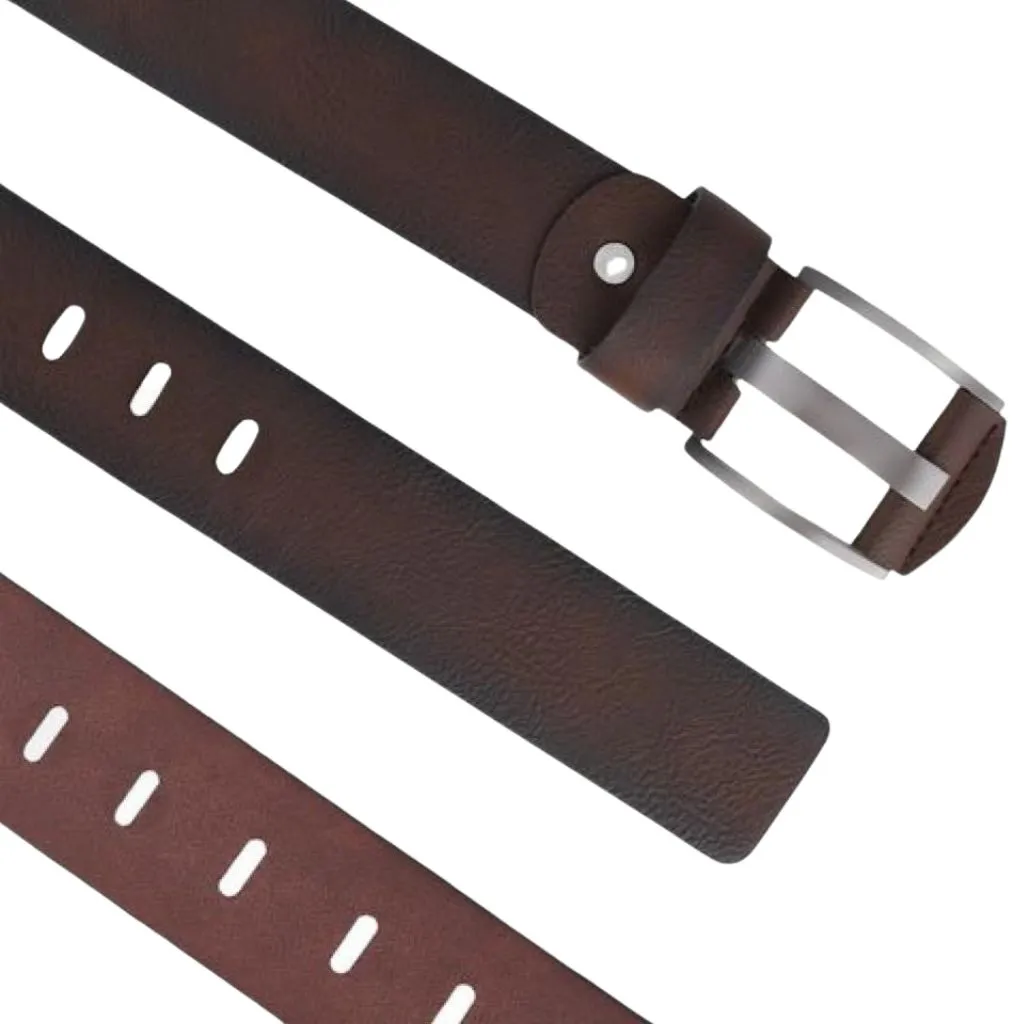 Modern Fashionable Solid Faux Leather Belts For Men