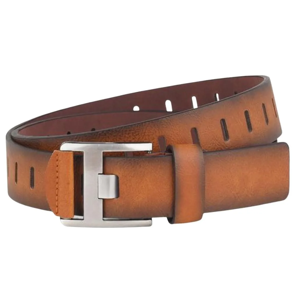 Modern Fashionable Solid Faux Leather Belts For Men