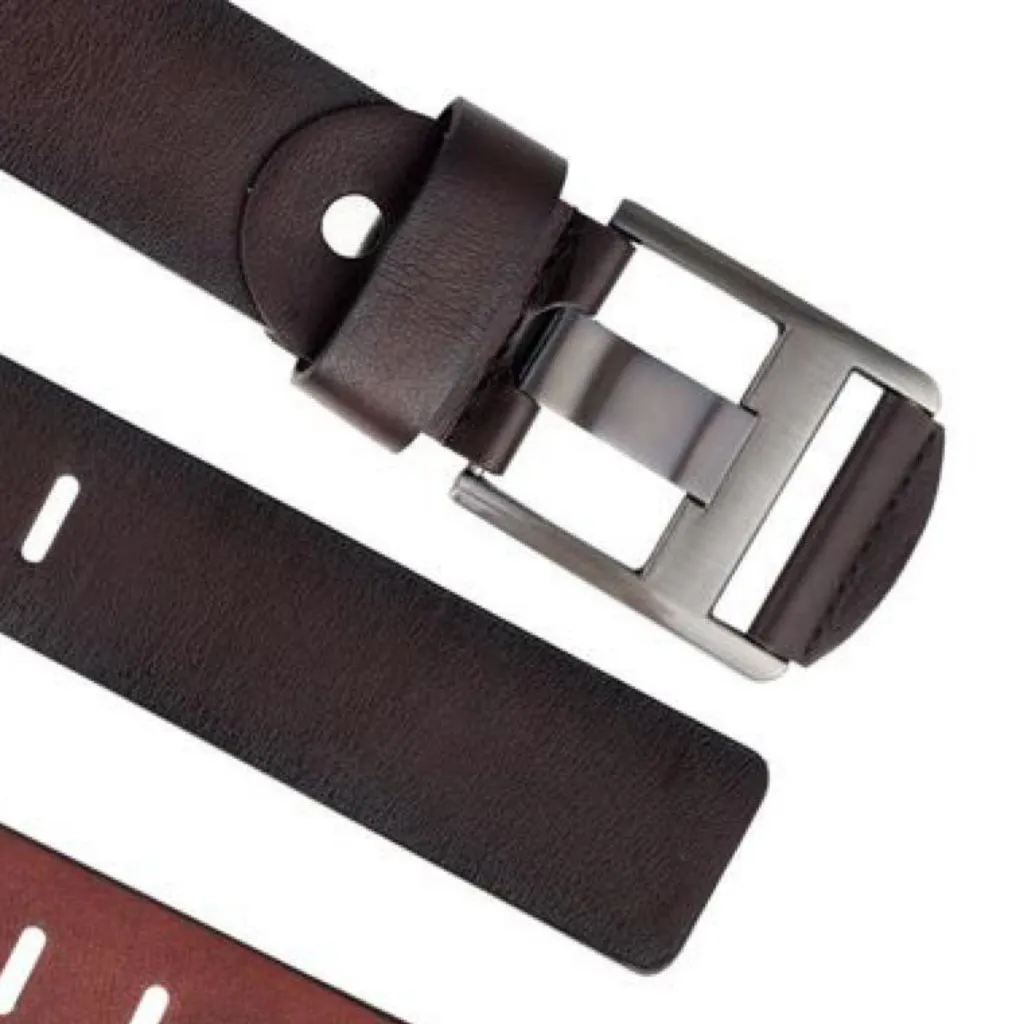 Modern Fashionable Solid Faux Leather Belts For Men