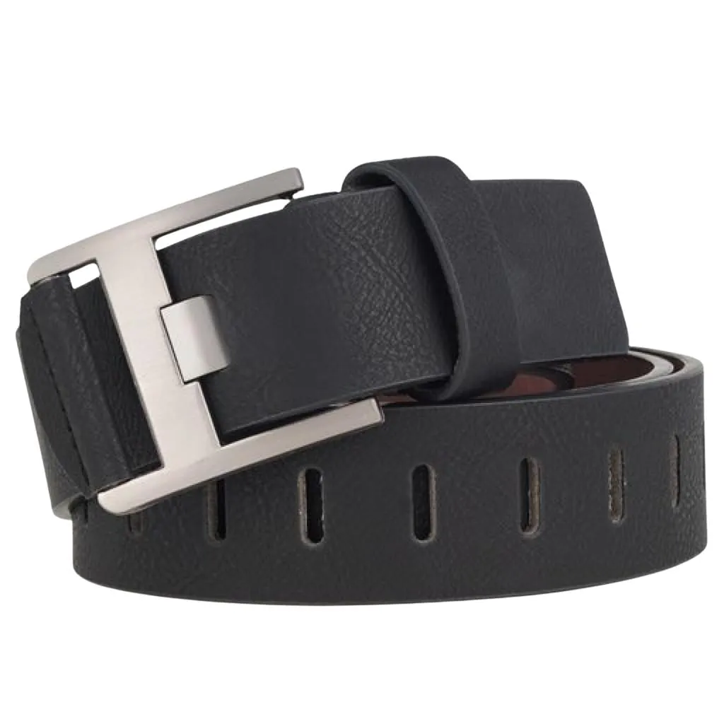 Modern Fashionable Solid Faux Leather Belts For Men