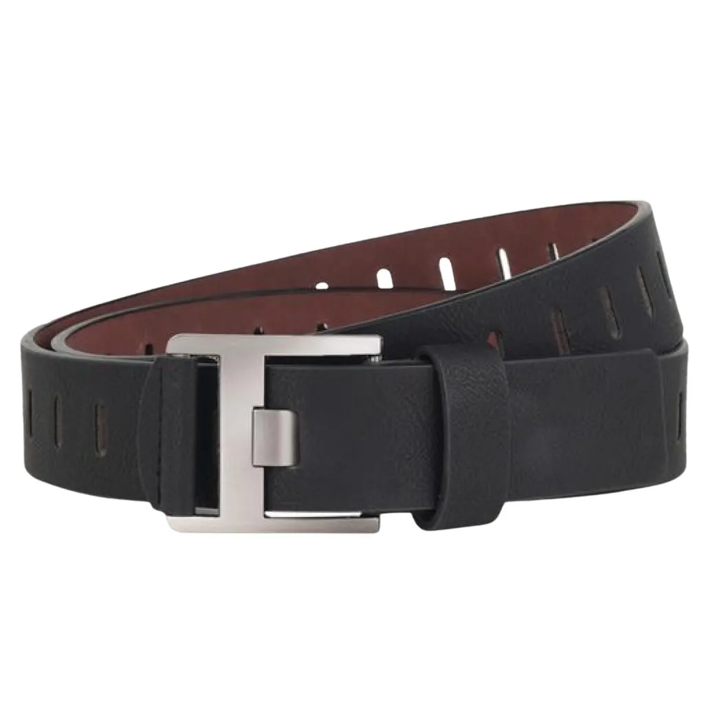 Modern Fashionable Solid Faux Leather Belts For Men