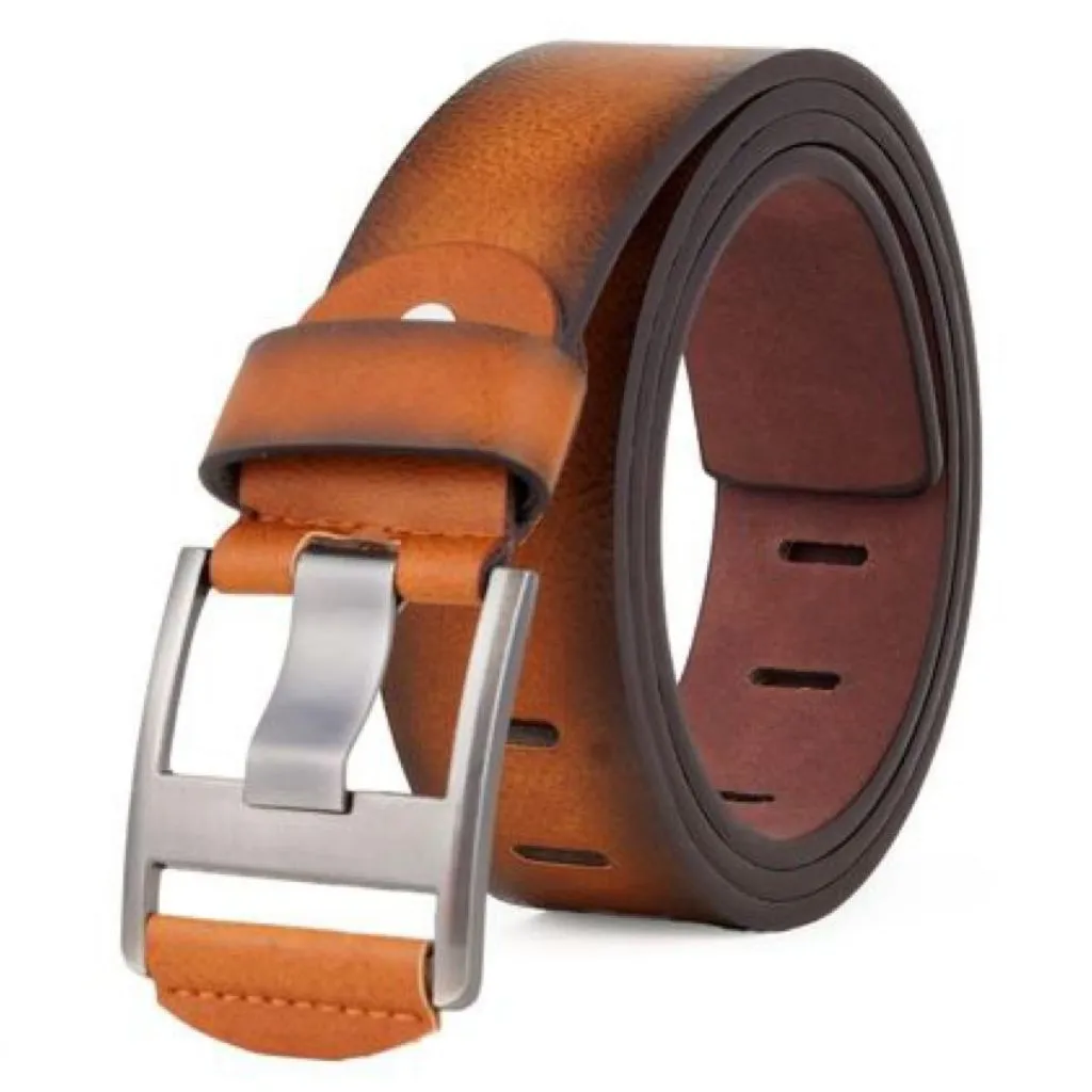 Modern Fashionable Solid Faux Leather Belts For Men