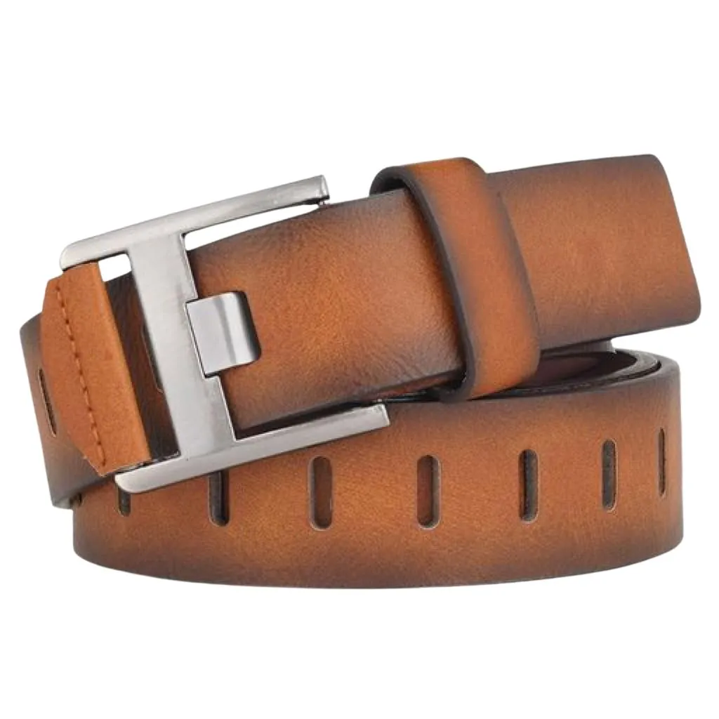 Modern Fashionable Solid Faux Leather Belts For Men