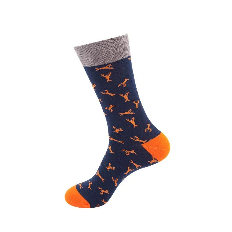 Mox JT Printed Autumn Funny Socks - Multi Color Optional