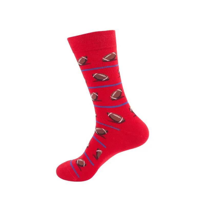 Mox JT Printed Autumn Funny Socks - Multi Color Optional