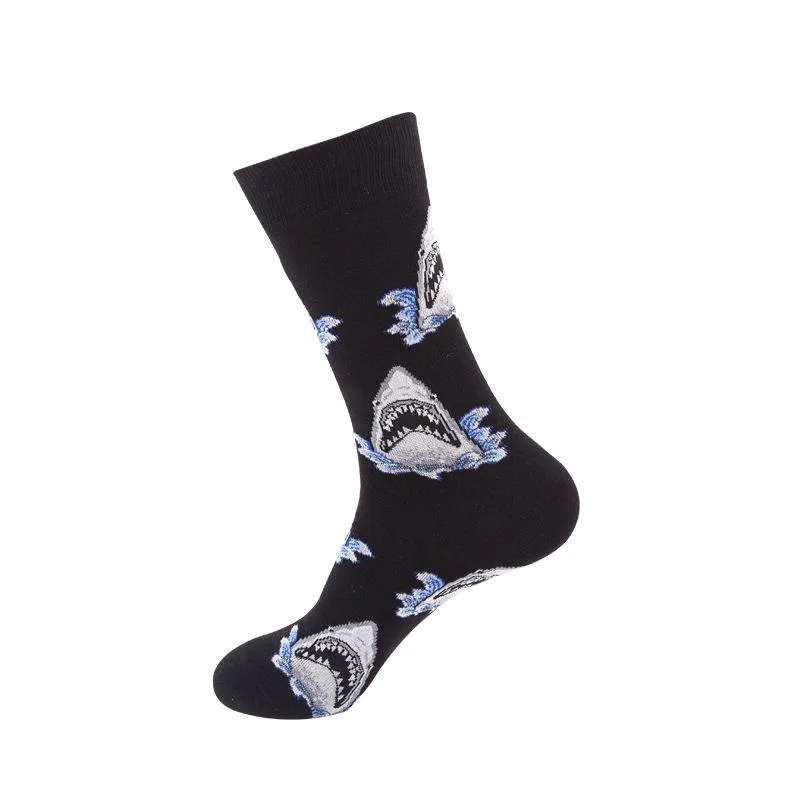 Mox JT Printed Autumn Funny Socks - Multi Color Optional