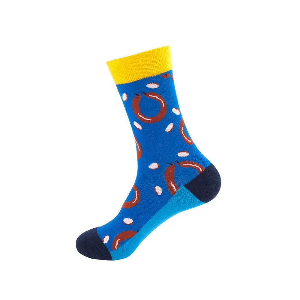 Mox JT Printed Autumn Funny Socks - Multi Color Optional