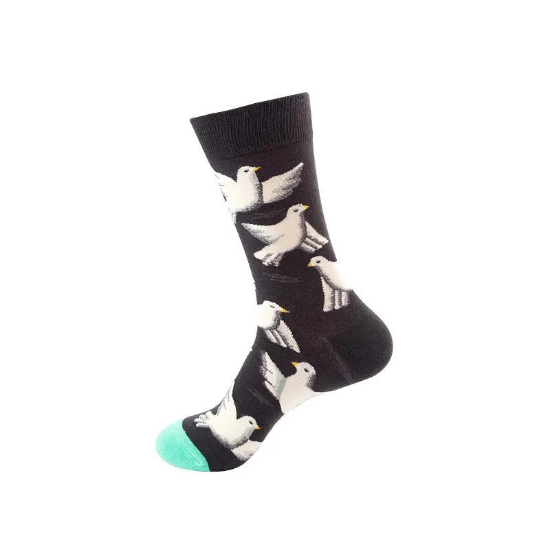 Mox JT Printed Autumn Funny Socks - Multi Color Optional