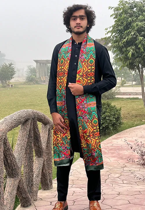 PAKISTANI BRAND MEN SHAWL PREMIUM COLLECTION - SINDHI AJRAK