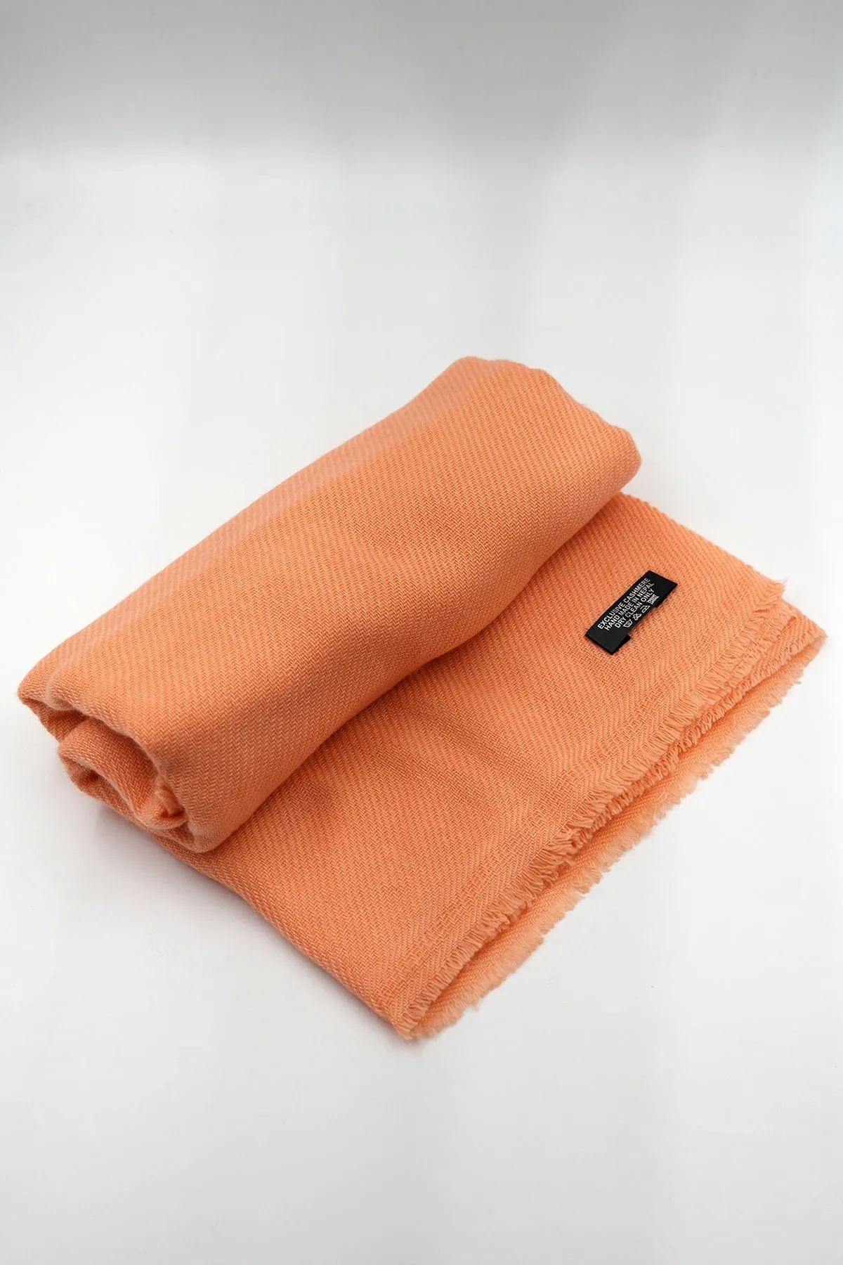 Pale Orange Pure Pashmina Shawls