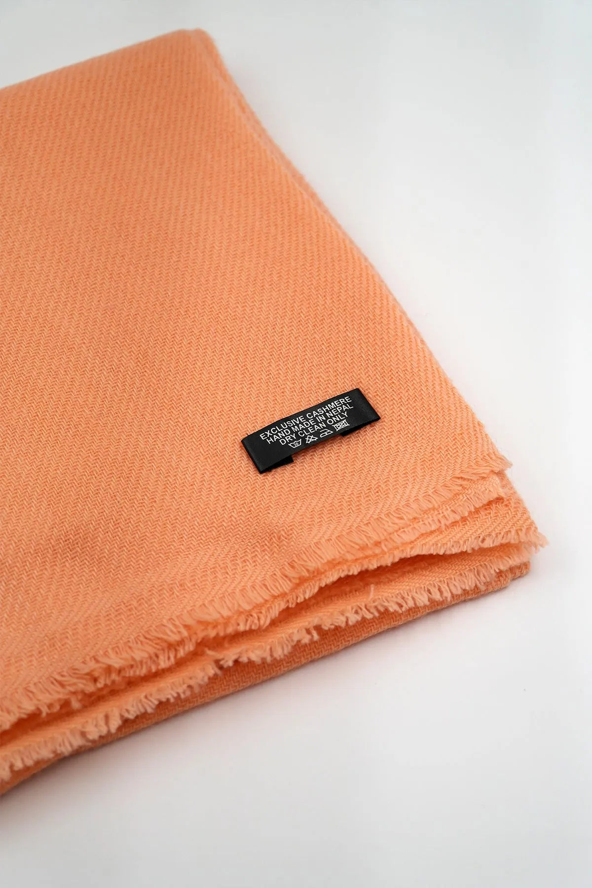 Pale Orange Pure Pashmina Shawls