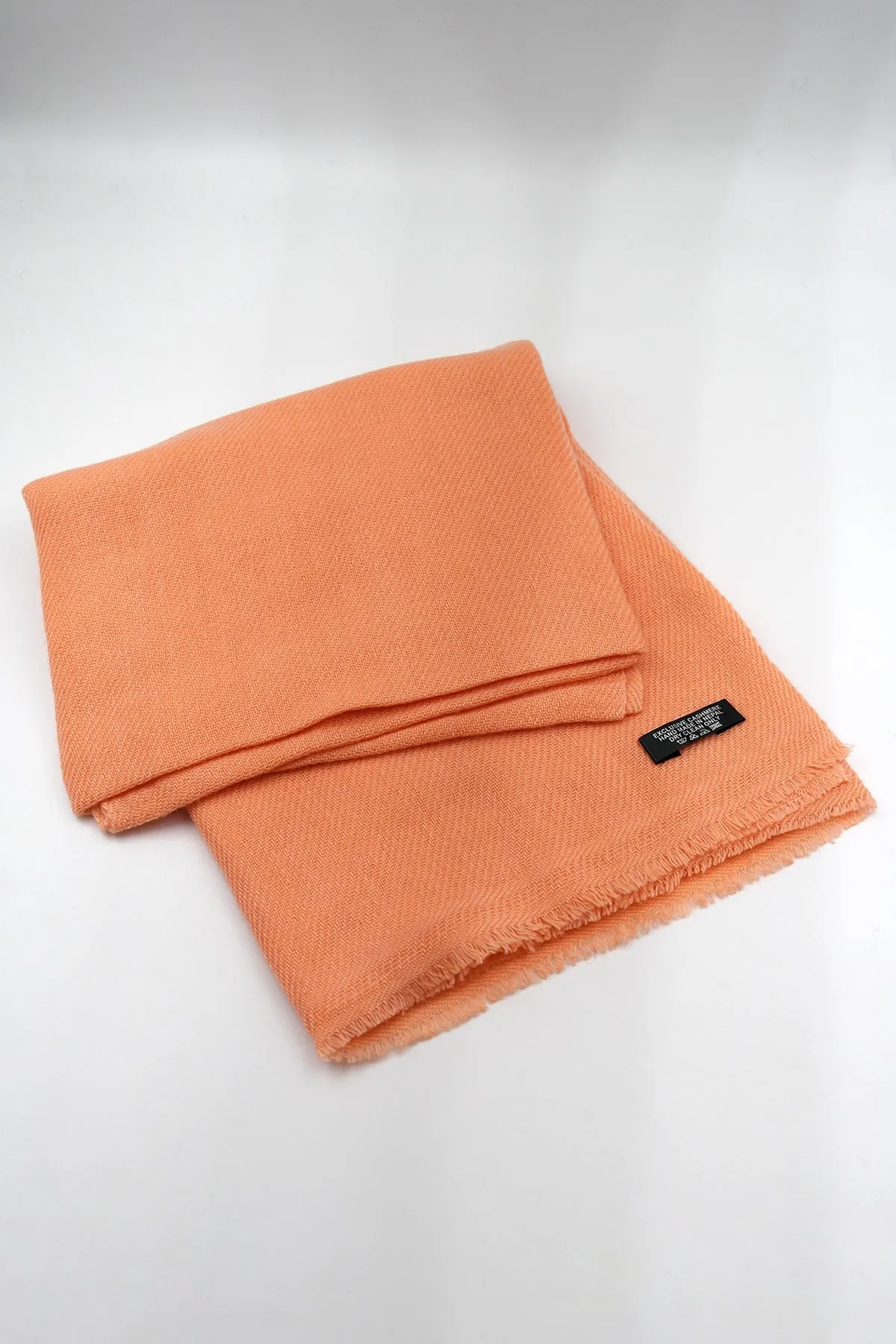 Pale Orange Pure Pashmina Shawls